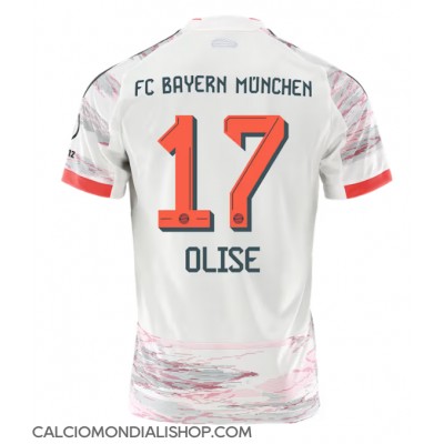 Maglie da calcio Bayern Munich Michael Olise #17 Seconda Maglia 2025-26 Manica Corta Maglie da calcio Bayern Munich Michael Olise #17 Seconda Maglia 2025-26 Manica Corta